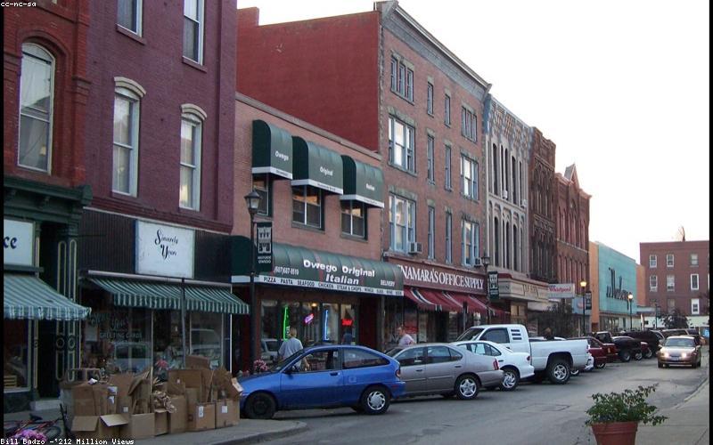 Small town main street in rural America